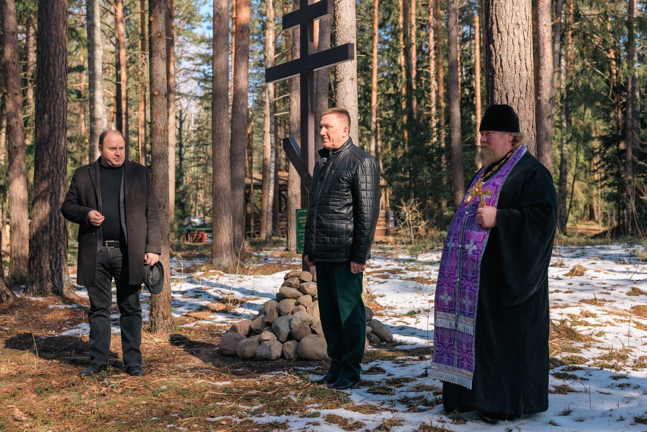 Освящение креста и закладка часовни